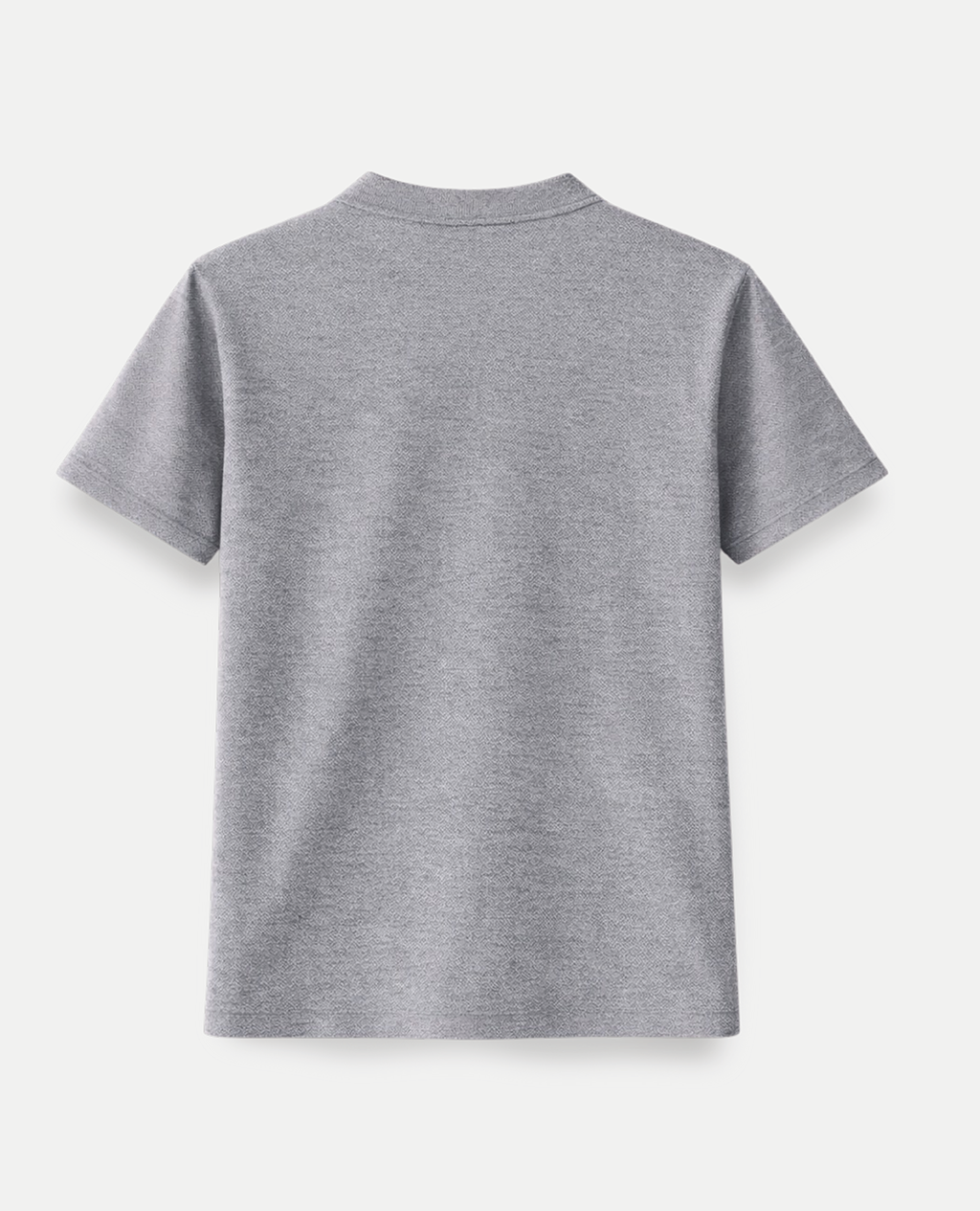 T-Shirt Gray Sport Round Neck | Piqué Pima Cotton Men