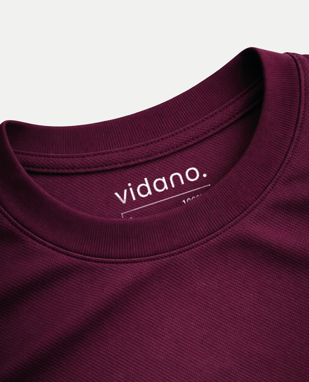 T-Shirt Wine Sport Round Neck | Piqué Pima Cotton Men