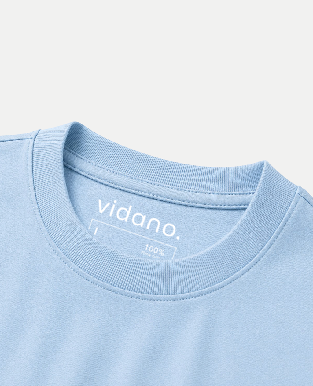 T-Shirt Glacier Blue Round Neck | Limited Edition Pima Cotton Men
