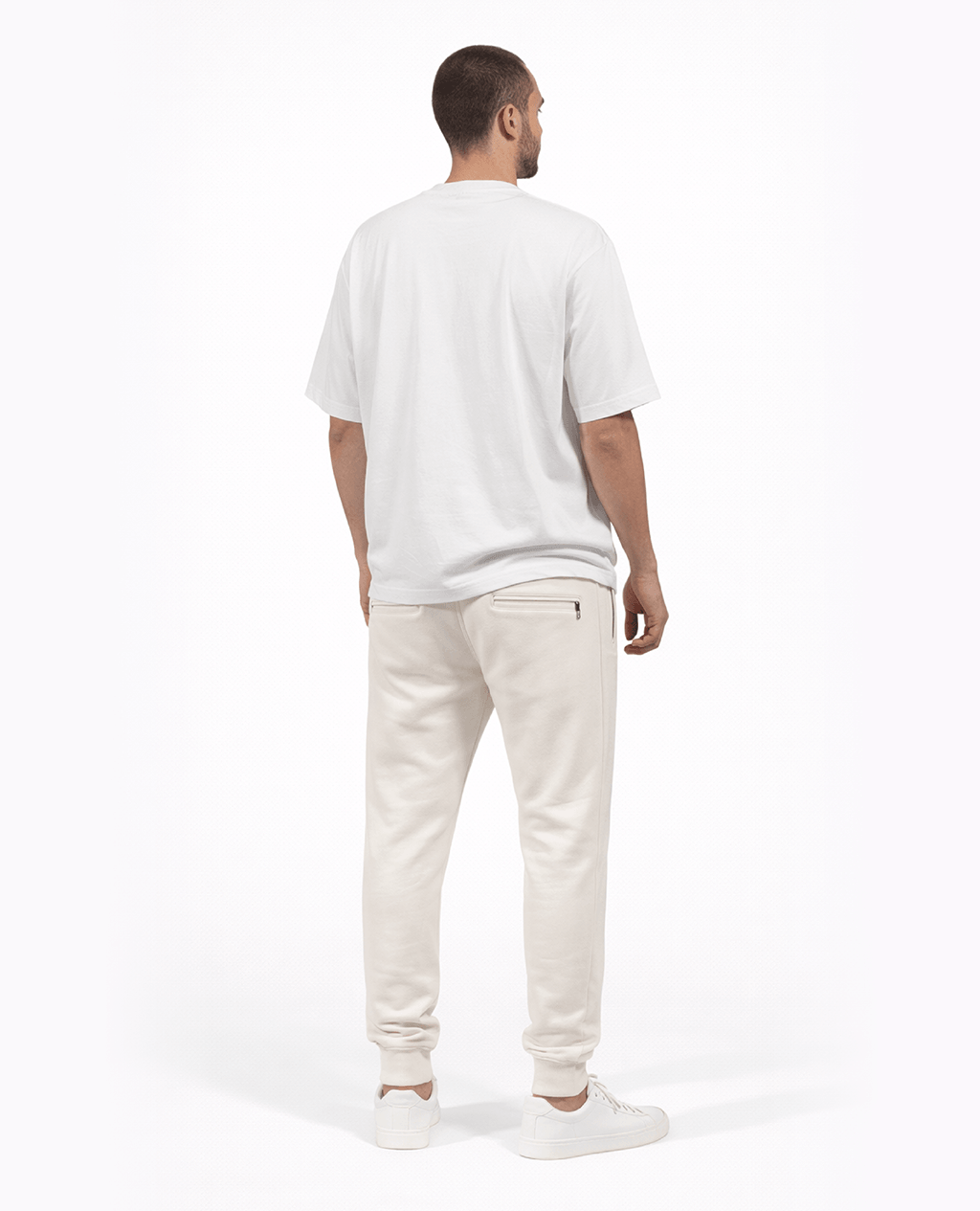 Joggers Cream Lightweight Sport Fit | Pima Cotton