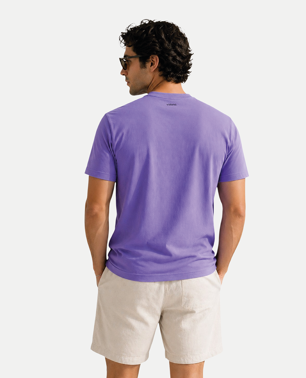 T-Shirt Violet Round Neck | Limited Edition Pima Cotton Men