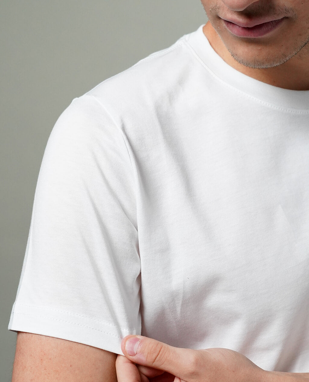 3-Pack T-Shirts White Round Neck | Premium Pima Cotton Men