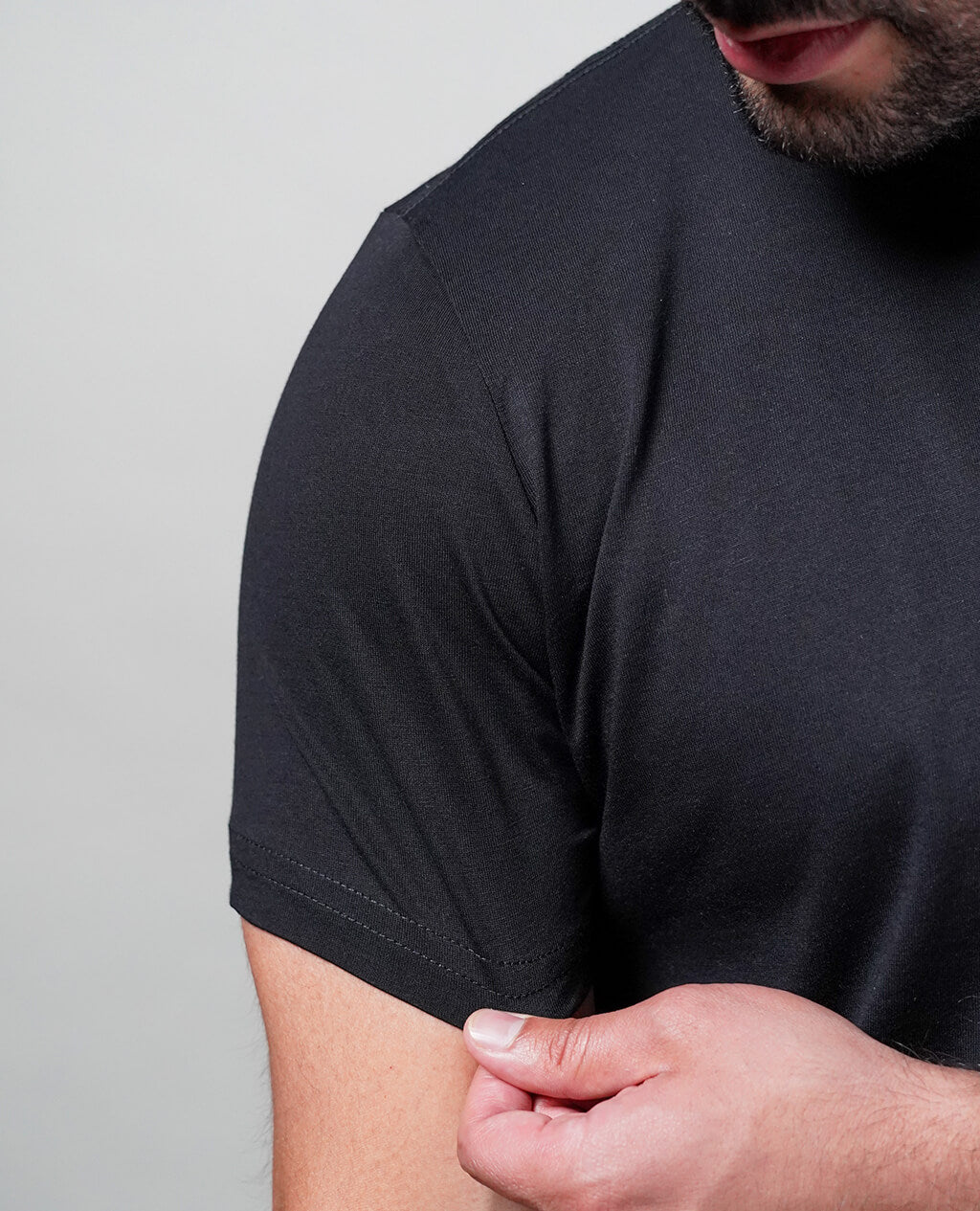 3-Pack T-Shirts Black Round Neck | Premium Pima Cotton Men