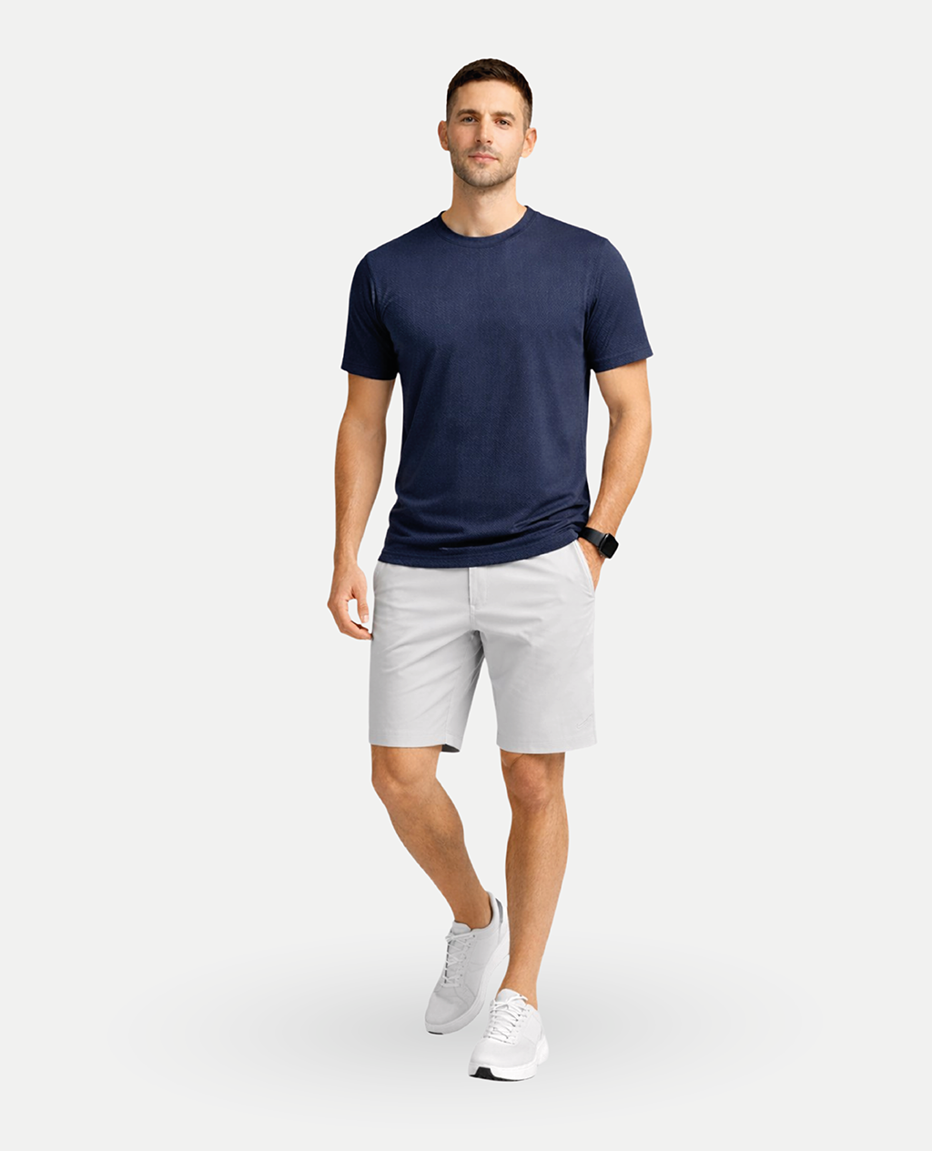 T-Shirt Blue Steel Sport Round Neck | Piqué Pima Cotton Men