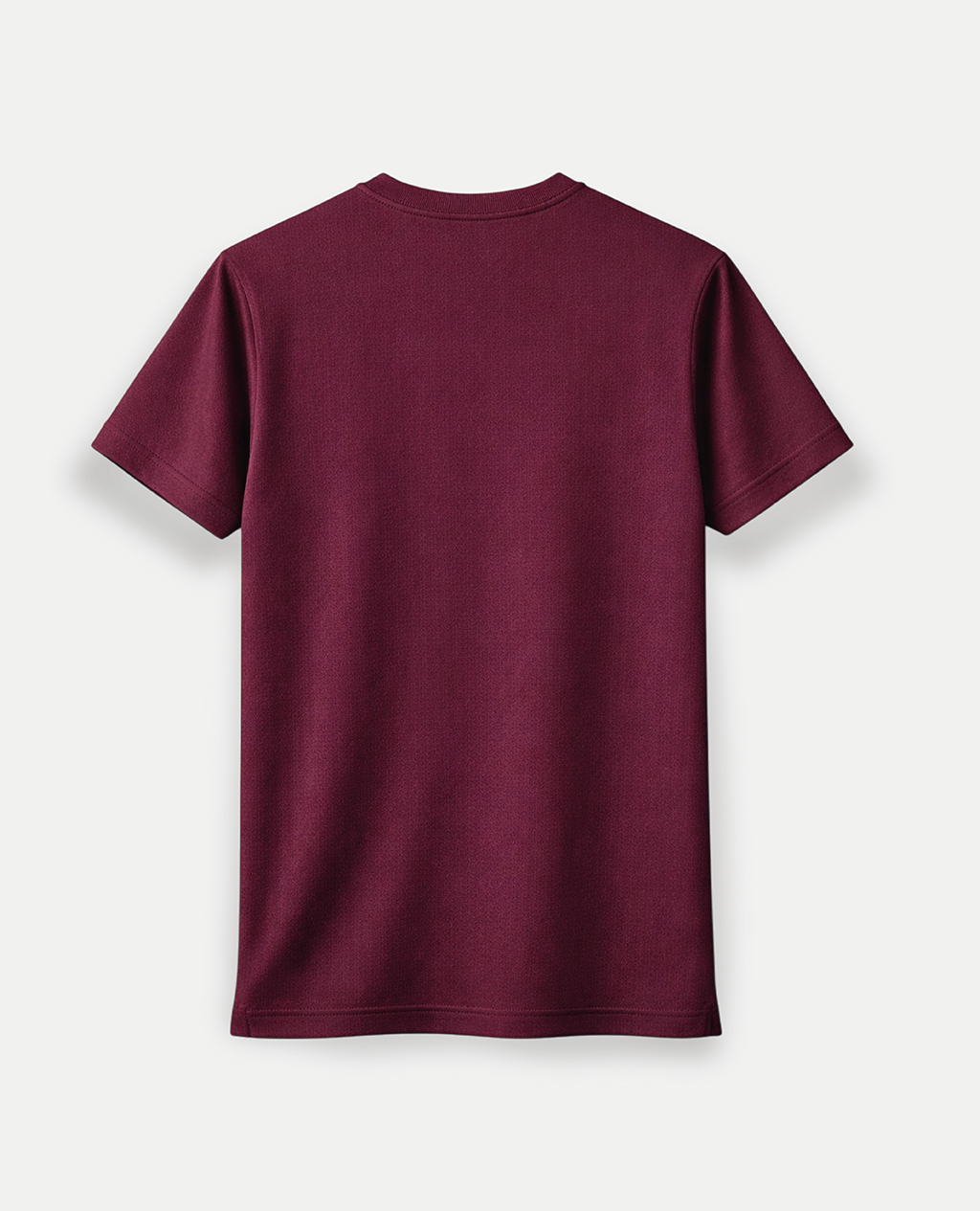 T-Shirt Wine Sport Round Neck | Piqué Pima Cotton Men