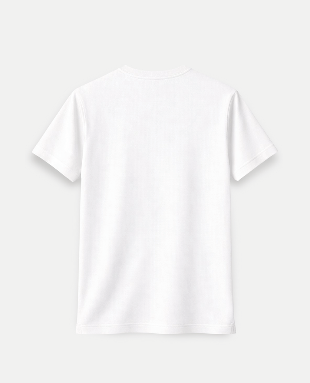 T-Shirt White Sport Round Neck | Piqué Pima Cotton Men