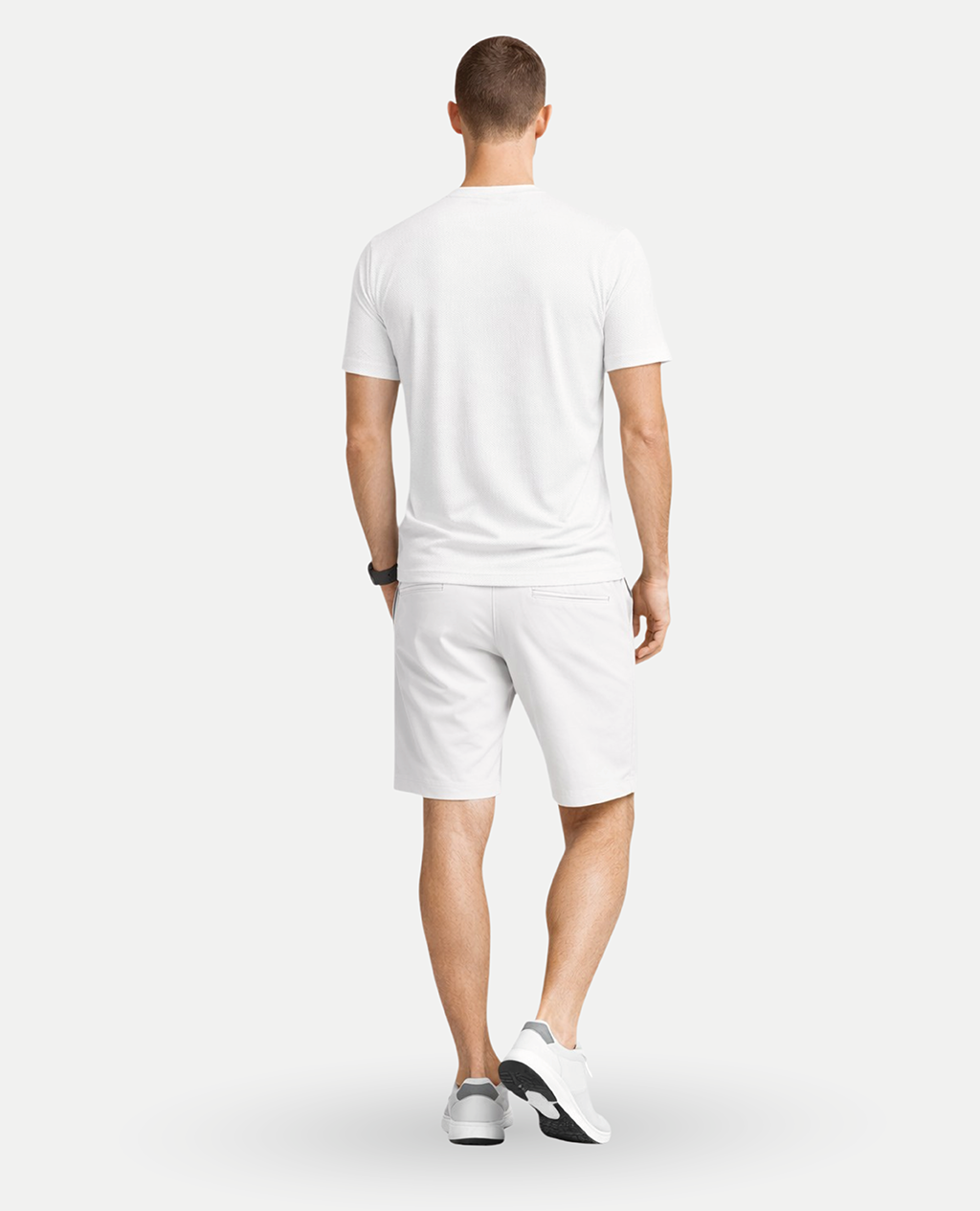 T-Shirt White Sport Round Neck | Piqué Pima Cotton Men