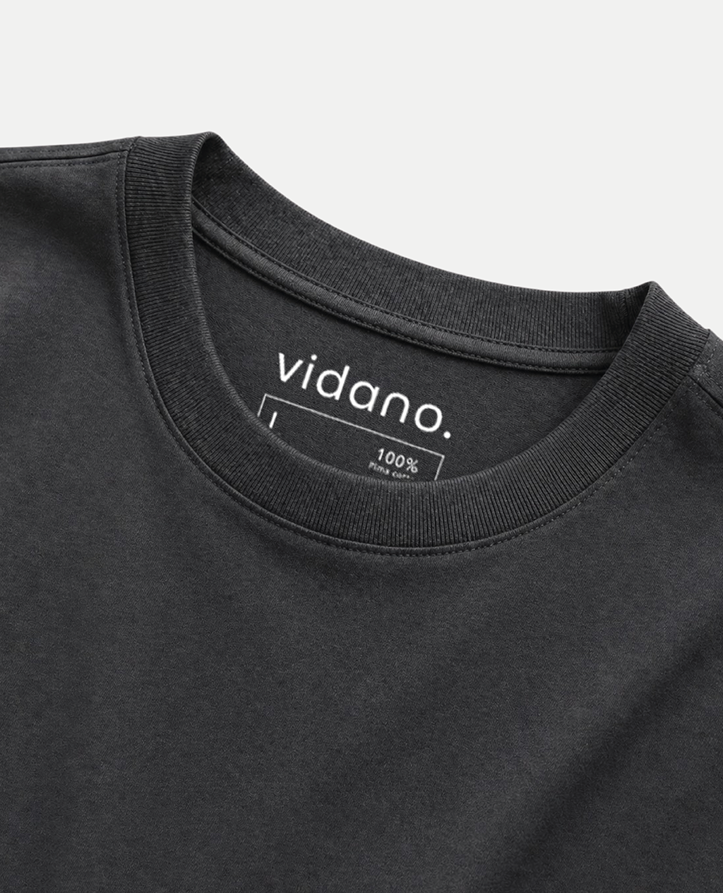 T-Shirt Deep Charcoal Round Neck | Limited Edition Pima Cotton Men