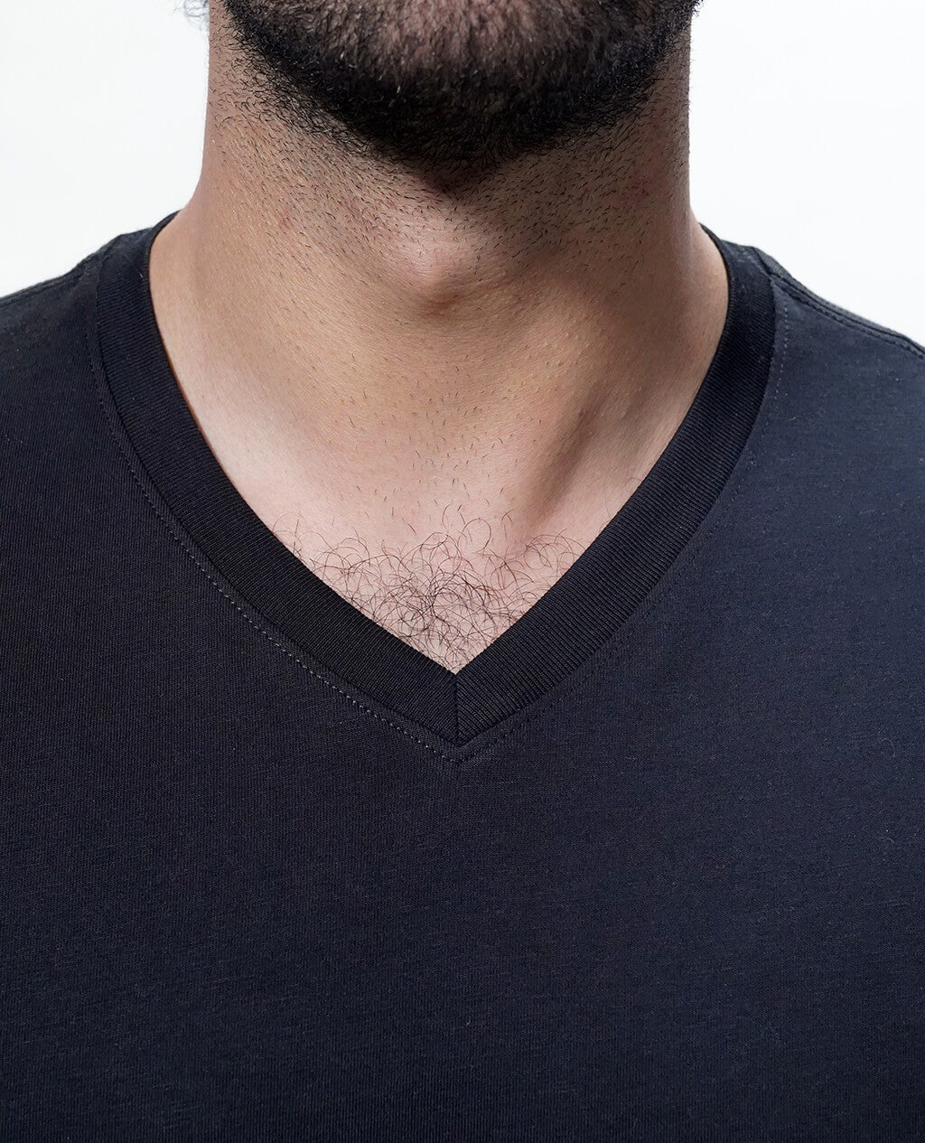 T-Shirt Black V Neck | Pima Cotton Men