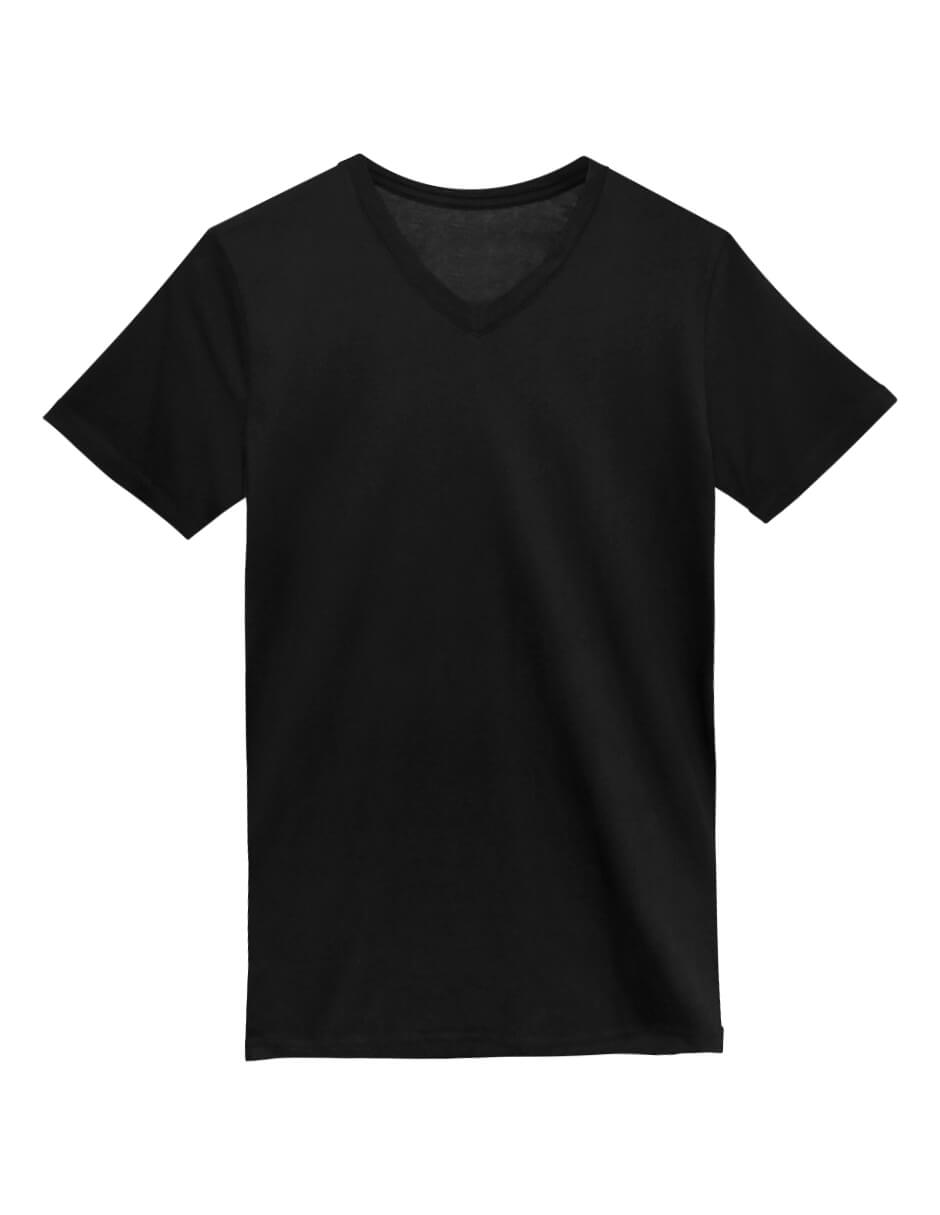T-Shirt Black V Neck | Pima Cotton Men