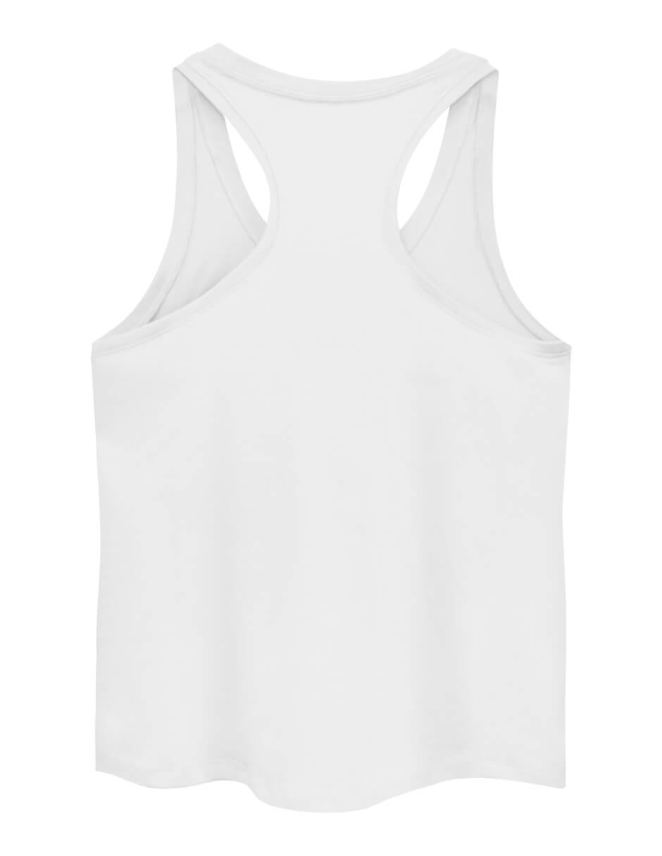 Tanktop White Slim Fit Swiftly Tech | Pima Cotton Women