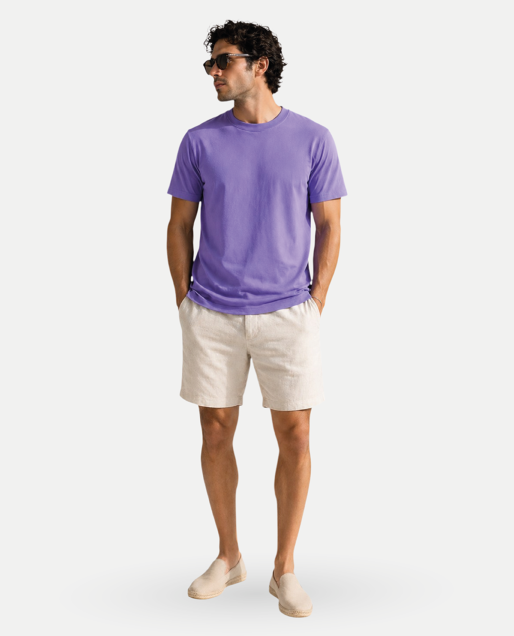 T-Shirt Violet Round Neck | Limited Edition Pima Cotton Men